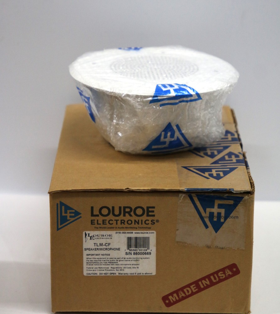 Louroe TLMCFTLM-CF Ceiling Flush Mount Speaker/Microphone #2724