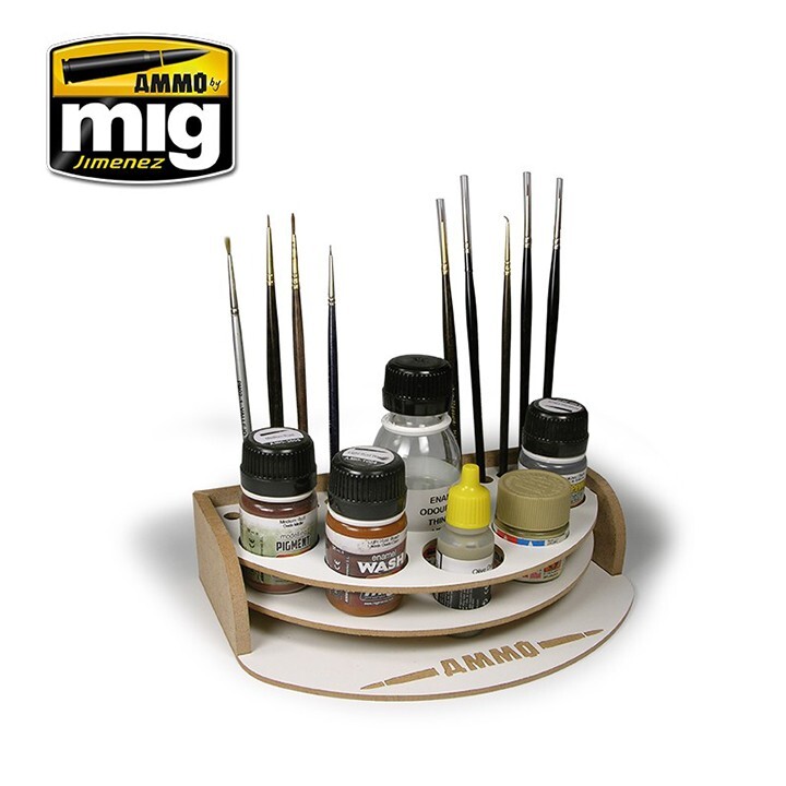 Mig Ammo #8002 MINI WORKBENCH ORGANIZER - Not included tools and paints
