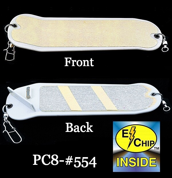 PRO-TROLL ProChip 8" #554 White Lightning Flasher - New