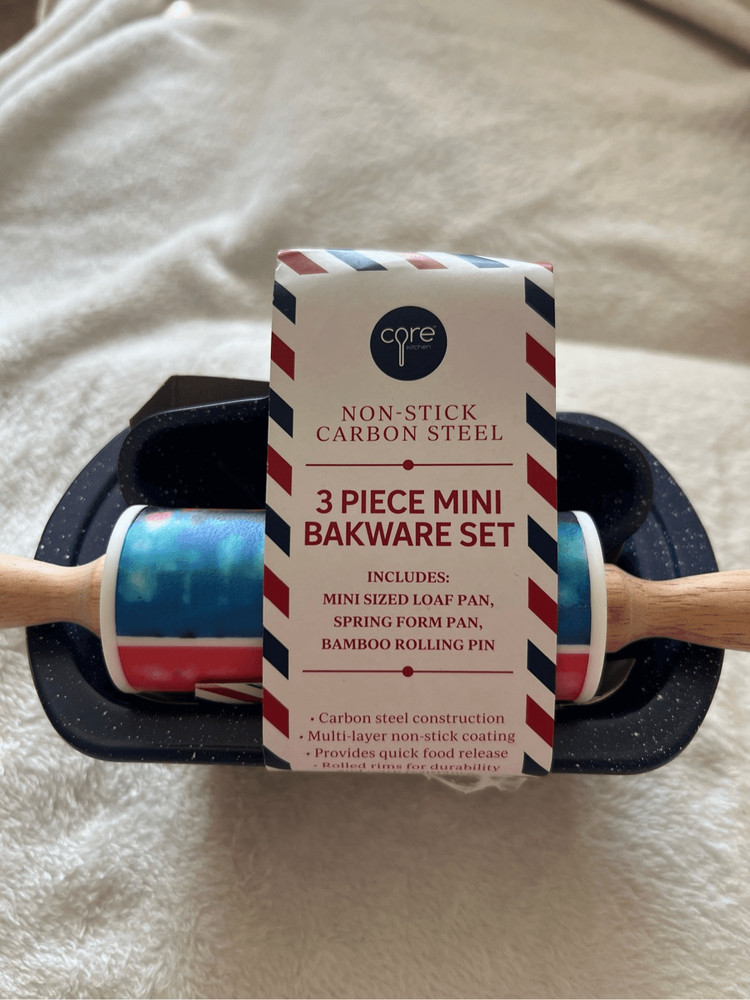 Core Kitchen 3 piece Mini Bakeware Set Patriotic Bake Set NEW