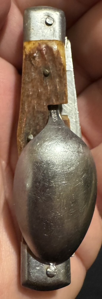 Vintage Survival Camp Knife Spoon Can Opener Fork Multi Tool