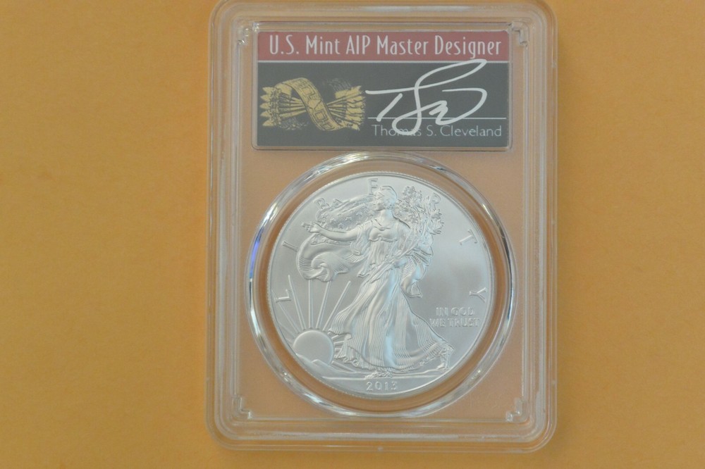 2013-(S) Silver Eagle - PCGS MS70 THOMAS CLEVELAND SIGNED ARROW LABEL