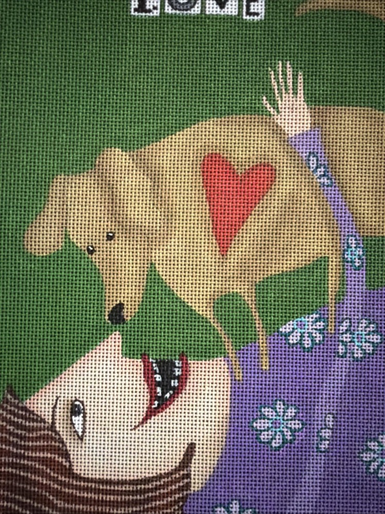 Needlepoint Canvas 8.5” X 10.5”. 18ct