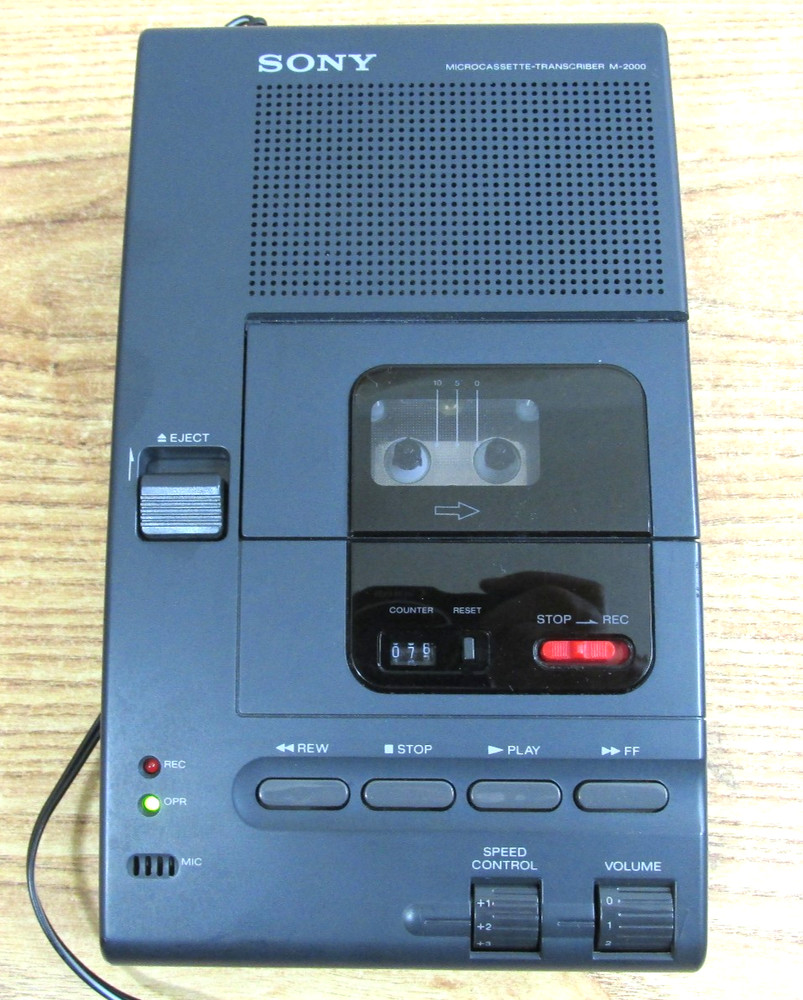 Sony Microcassette Transcriber M-2000 FOR PARTS
