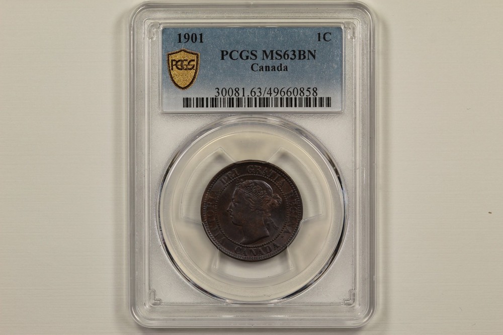 1901 Canada Large Cent PCGS MS63BN