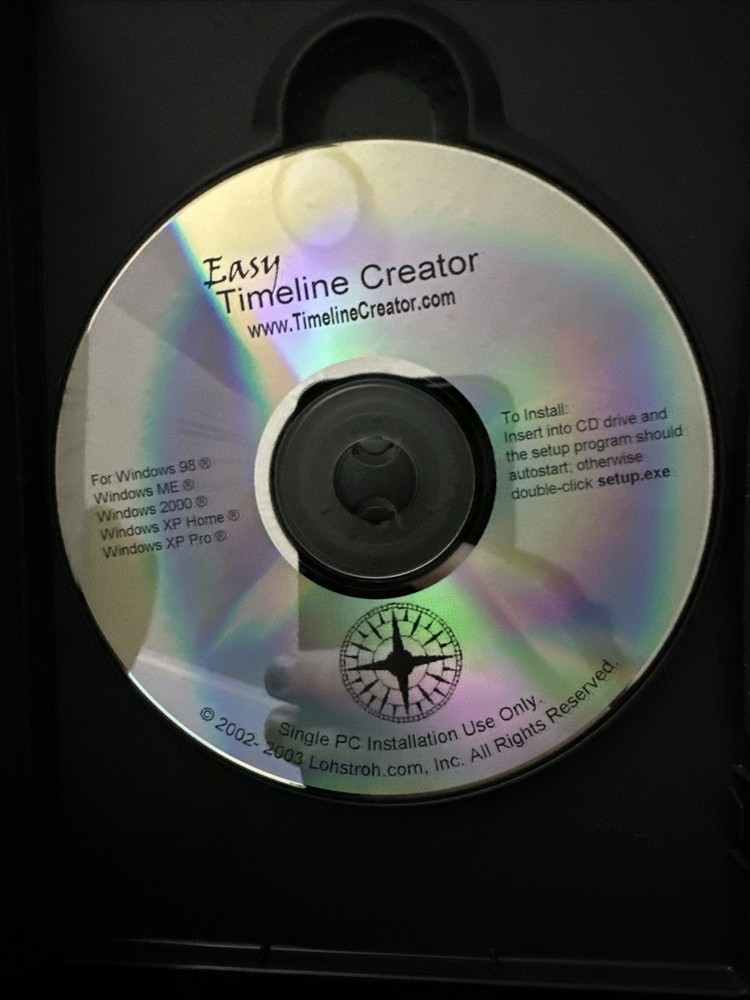 Easy Timeline Creator-Create Timelines On Your Own Windows PC CD ROM B221