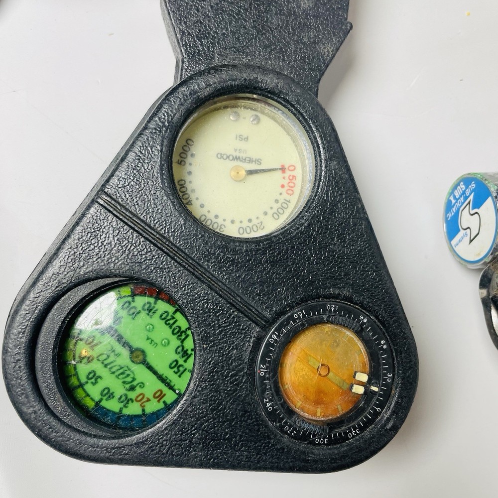 Sub Aquatic Console & Aqualung Regulator Vintage Untested