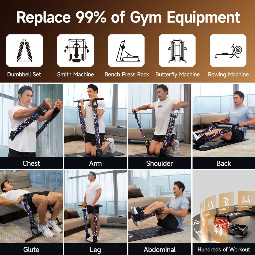 Multi-Function Resistance Bands for Working Out, Push Up Exercise Bands Resis...