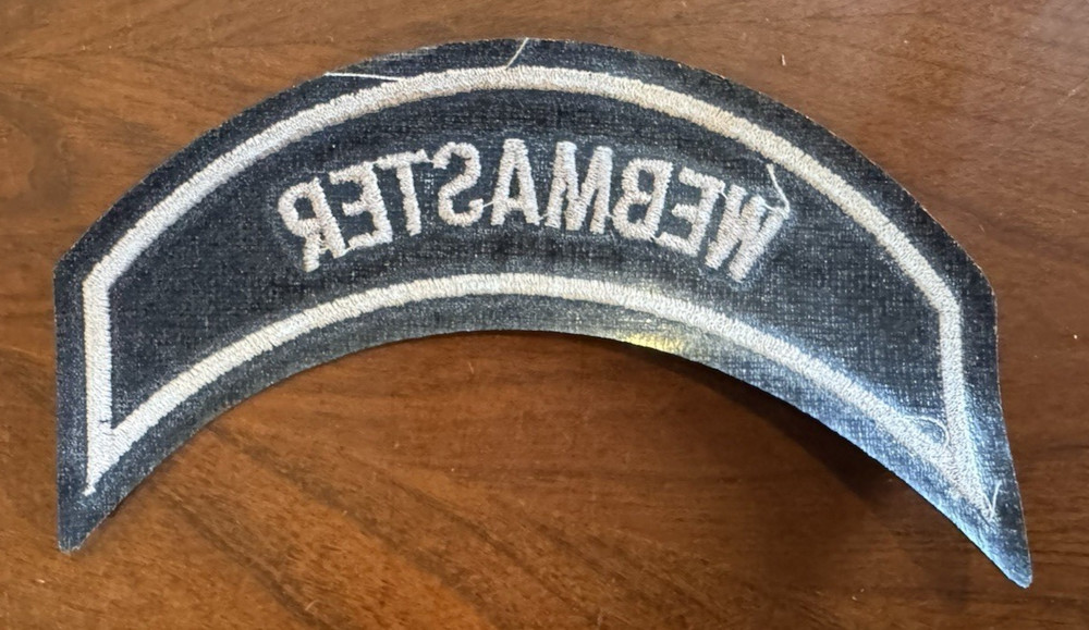 HARLEY DAVIDSON OWNERS GROUP HOG WEBMASTER CHAPTER OFFICERS PATCH