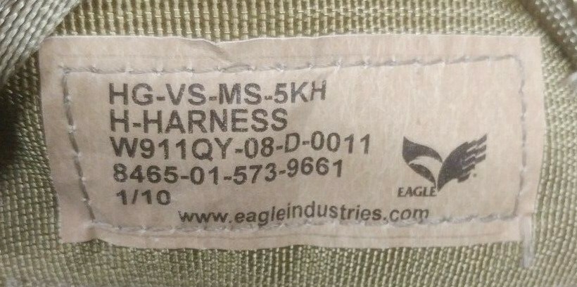 Eagle Industries MOLLE H-Harness SOF (HG-VS-MS-5KH) Khaki NOS
