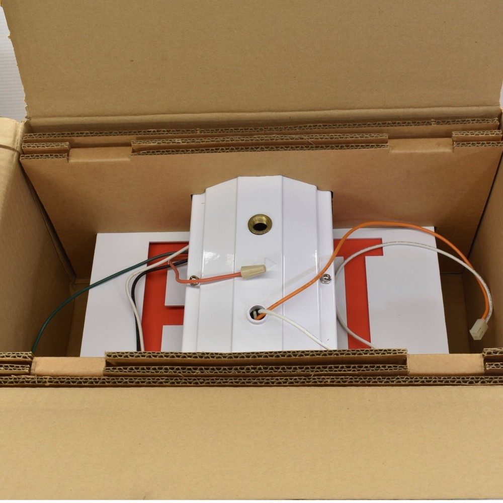 High Lites LED Emergency EXIT Sign Model ZCBP White