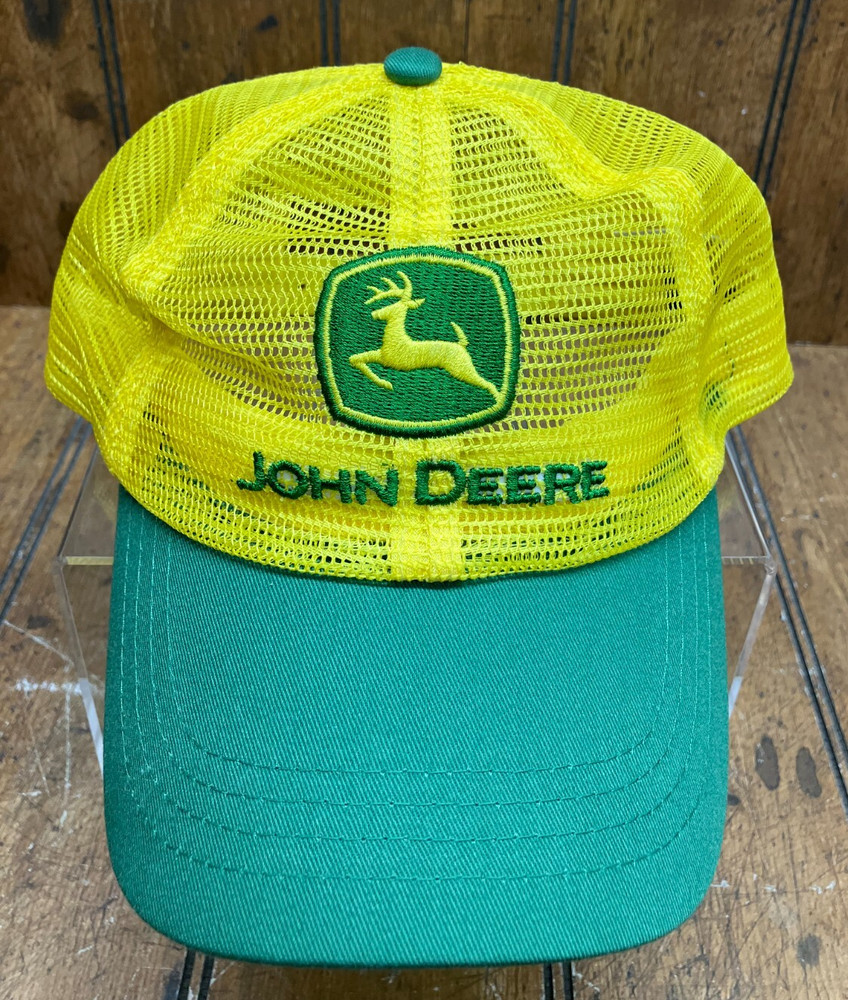 John Deere Yellow & Green Mesh Snapback Trucker Hat #8