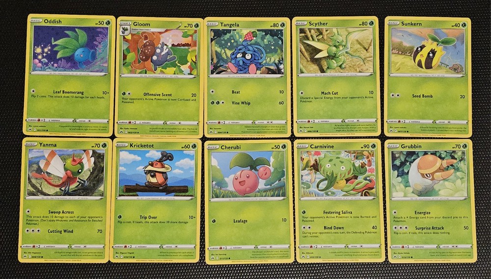 NM Crown Zenith Complete Common and Uncommon Set - 71 Cards