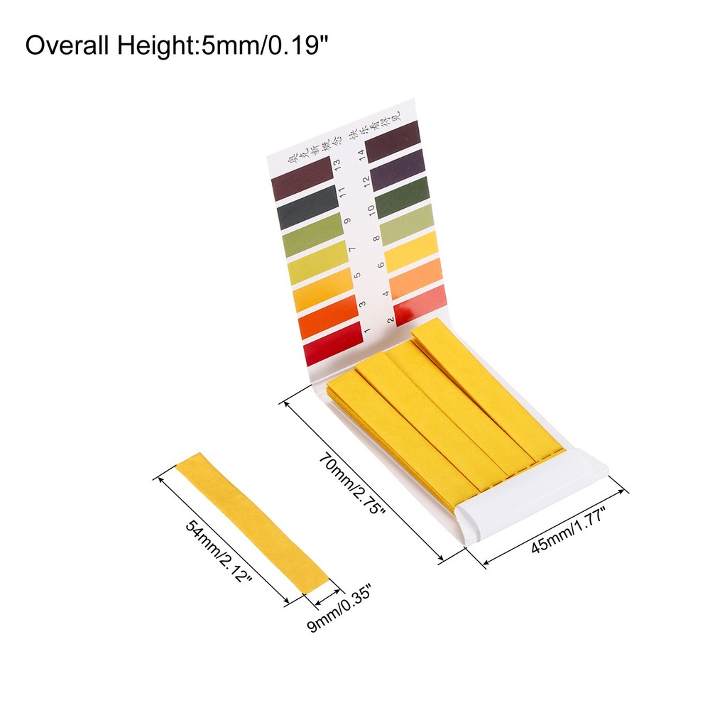 PH Test Strips 1-14.9pcs 80 Indicators Sunflower Maps Tester
