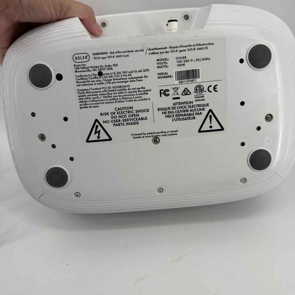 OOLER Sleep System Control Unit Unisex OS White Bluetooth 140W As-Is