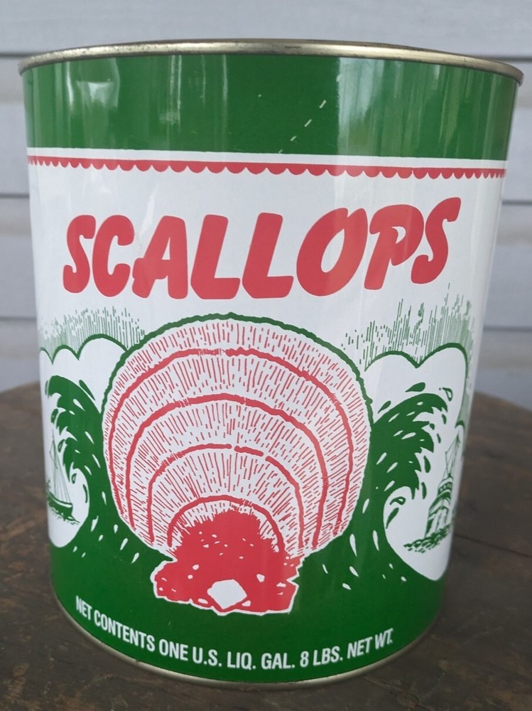 Vintage S And S Cold Storage Scallops Tin