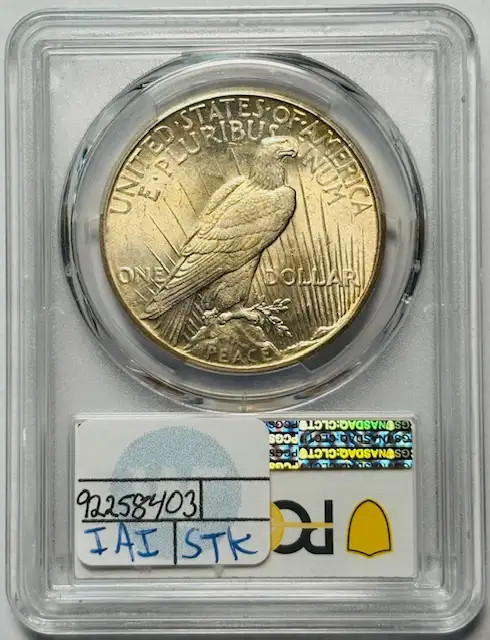1924 S Peace Dollar PCGS MS-63