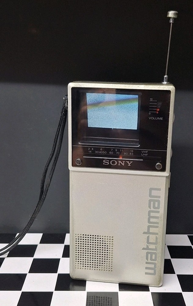 📺 Vintage 1980s Sony Watchman Model FD-20A Handheld Walkman TV Working