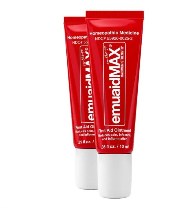 2 Pack EMUAID Max First Aid Ointment - .35oz EXP 1/27