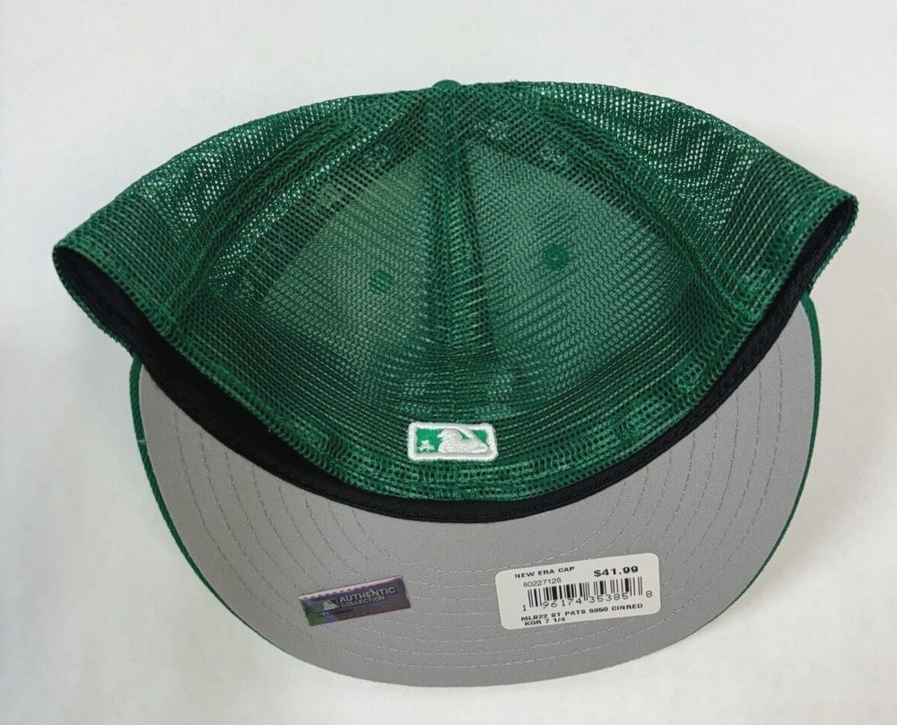 Cincinnati Reds NE MLB 2022 St. Patrick's Day Fitted Hat~Green