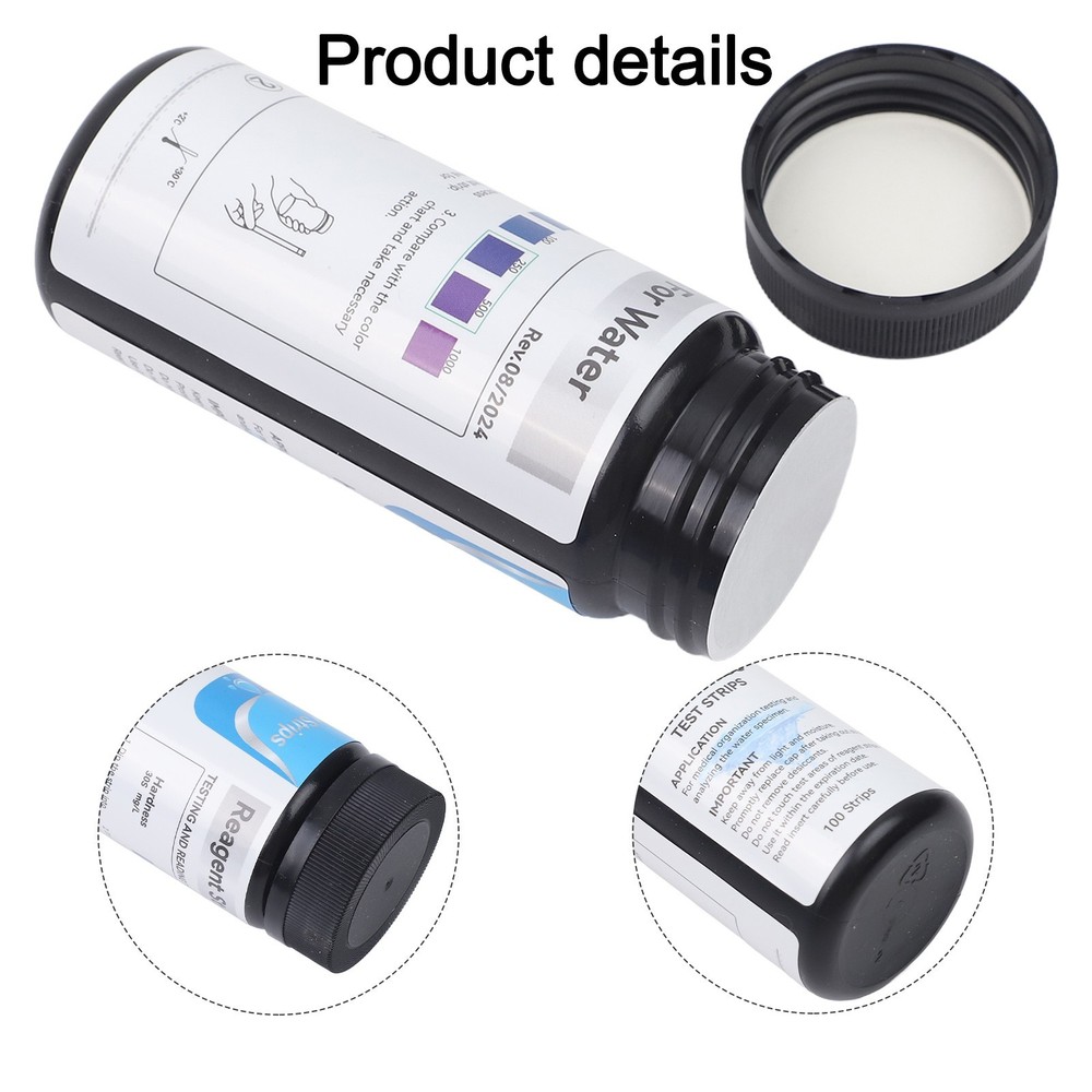 50X Water Total Hardness Test Strips Quick And Easy Testing Kit 0-425 PPM Type