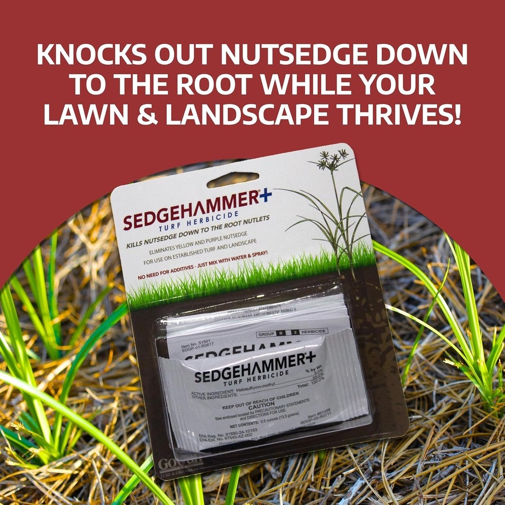Sedgehammer + Plus Turf Herbicide 5% Halosulfuron (Nutsedge Control) - 4 Packets