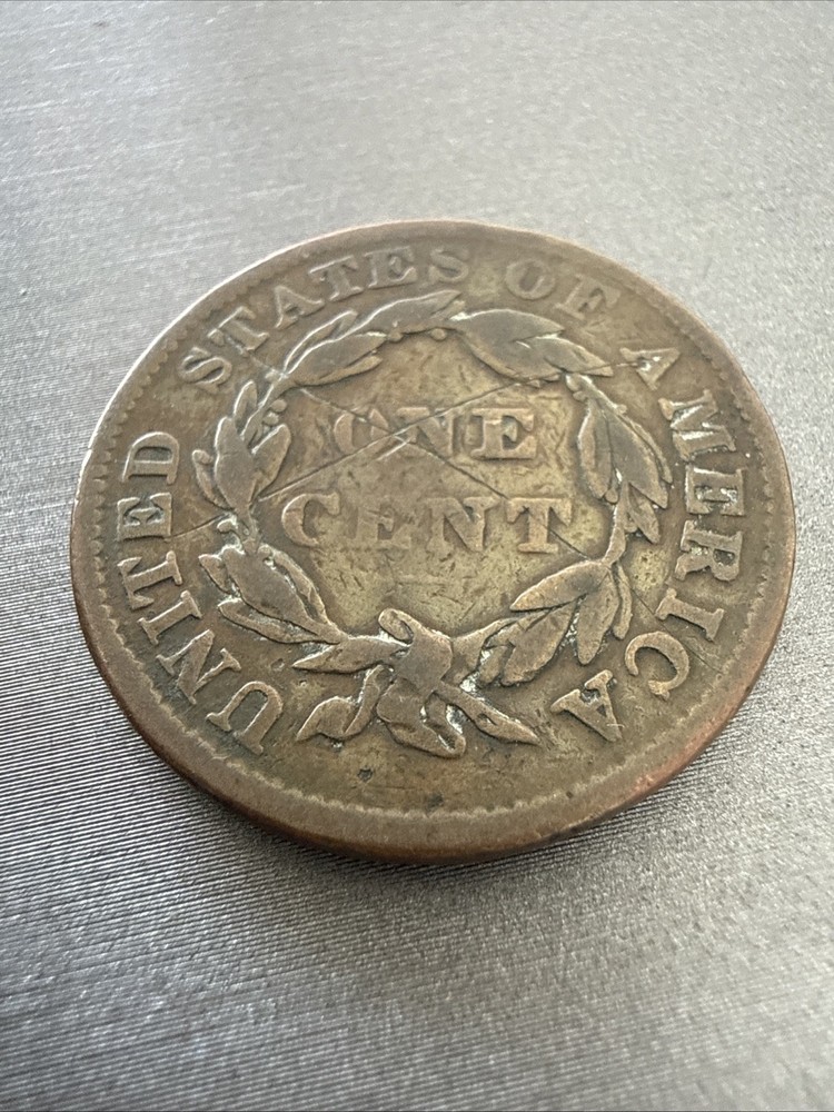 Coronet Head Large Cent 1836 Copper Philadelphia ONE CENT