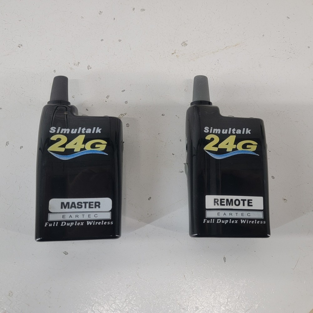 Eartec Simultalk 24G Wireless Full Duplex Intercom System 2 Headsets Tested