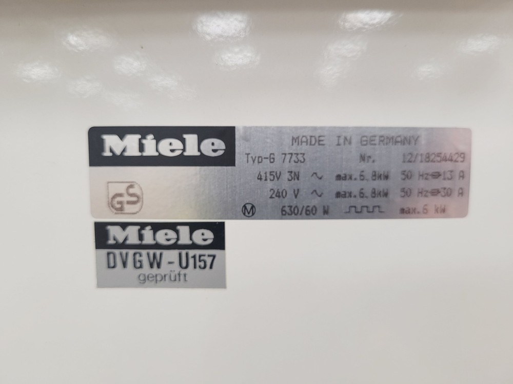 Miele Mielabor G7733 Glassware Washer Lab
