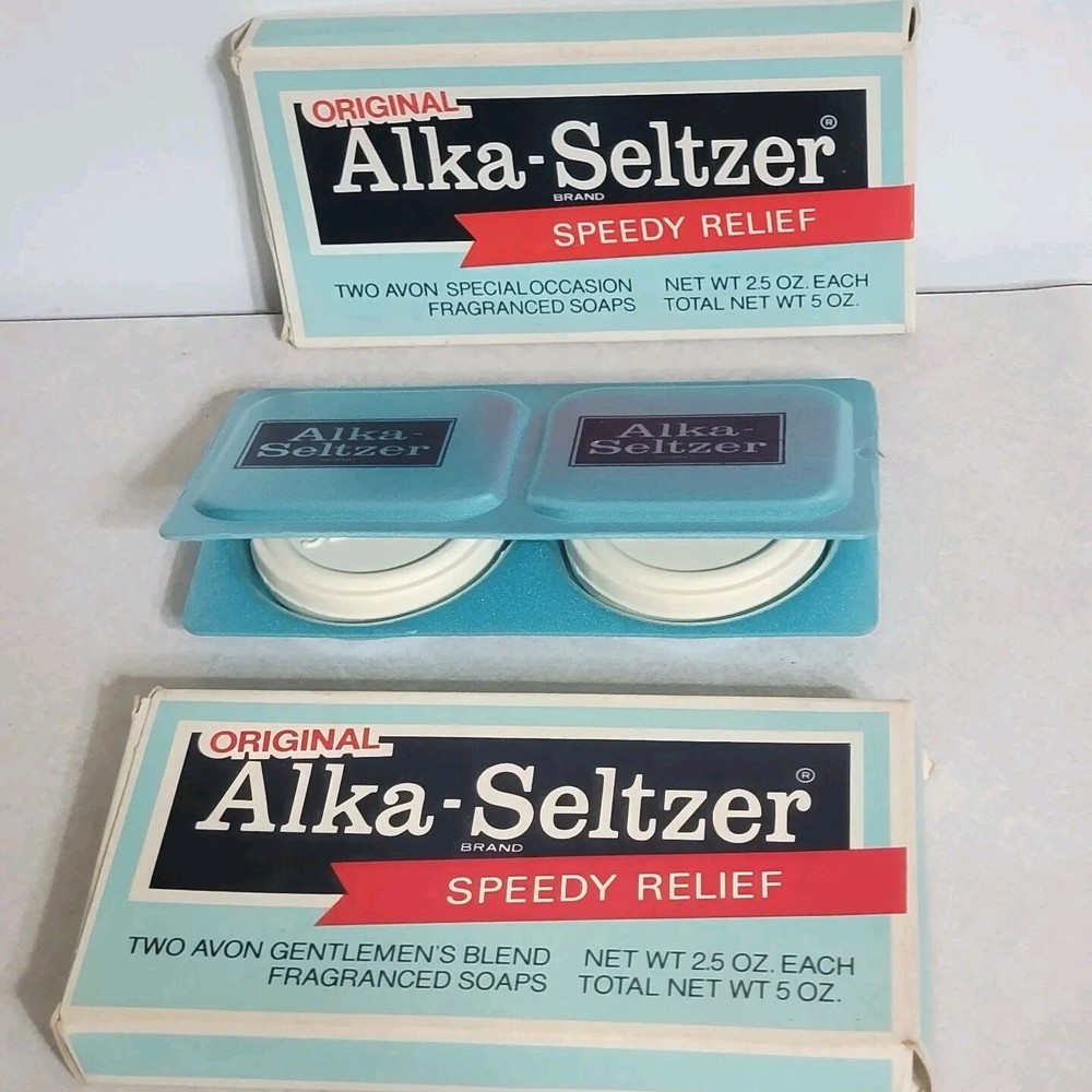 Vintage 1978 Alka-Seltzer Soaps Brings Back The Nostalgia 2 Boxes