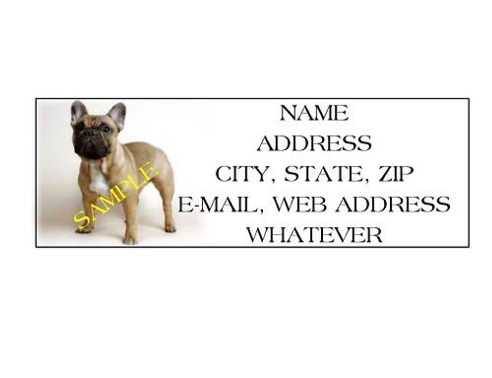 BULLDOG ADDRESS LABELS COOL!!! #3