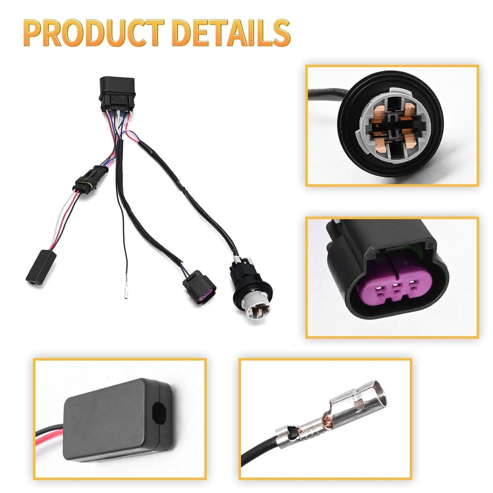 Projector Headlights Conversion Wire Harness For 13-18 Ram 1500 2500 3500 6.7L