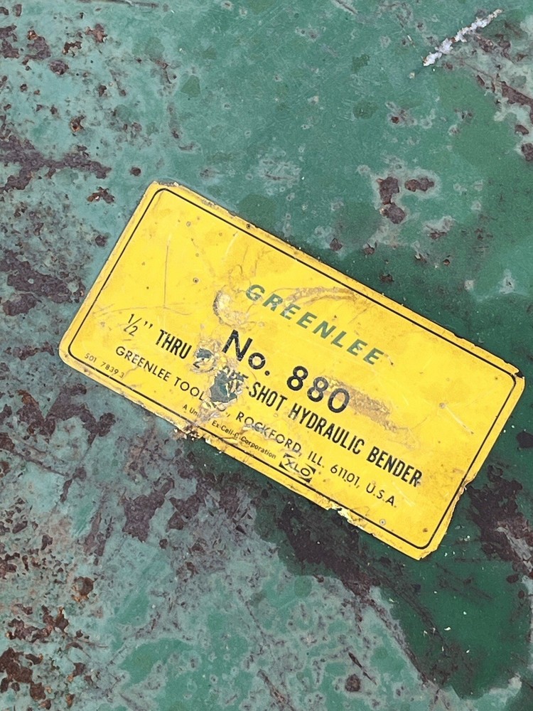 Greenlee 880 1 to 2-inch Rigid Pipe Bender