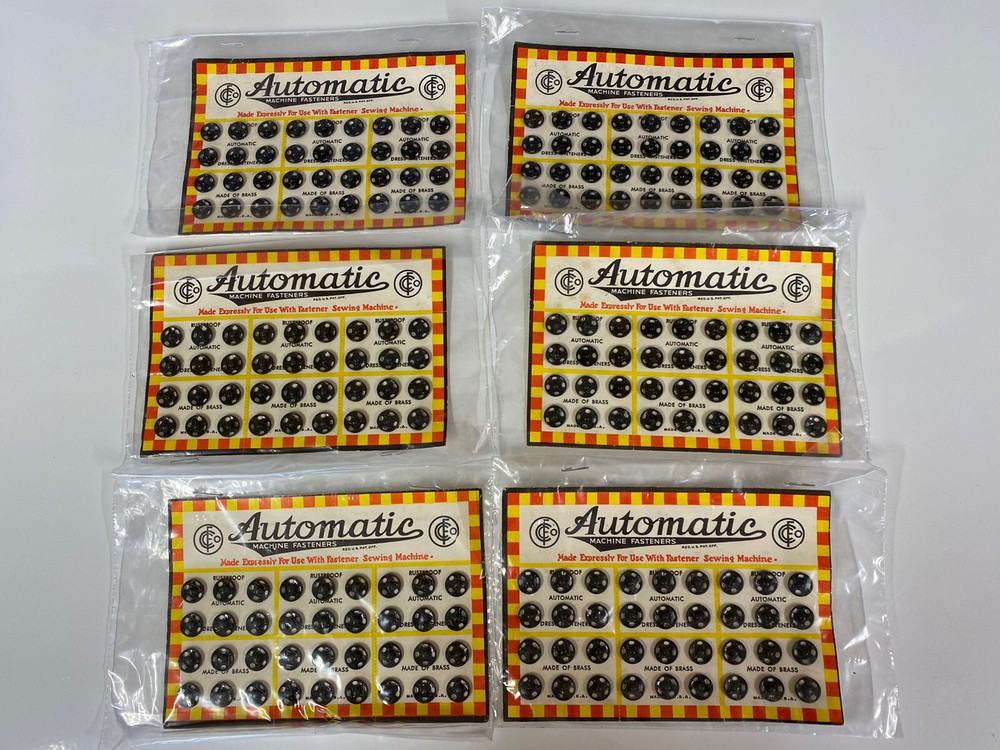 Dress Fasteners ~ Automatic Machine Fasteners ~ Use w/ Fastener Sewing Machine