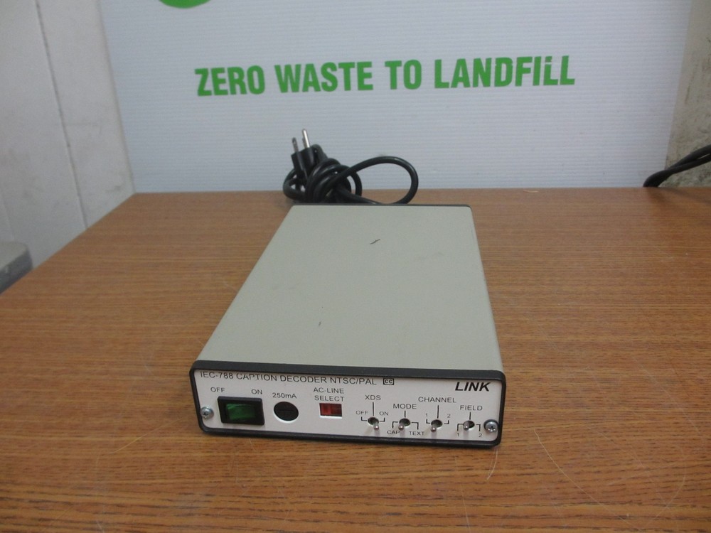 Link Electronics IEC-788 Caption Decoder NTSC PAL