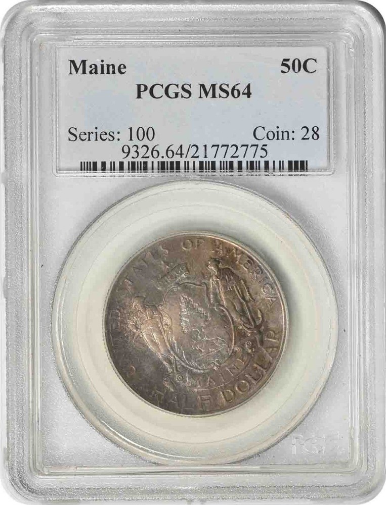 Maine Commemorative Silver Half Dollar 1920 MS64 PCGS