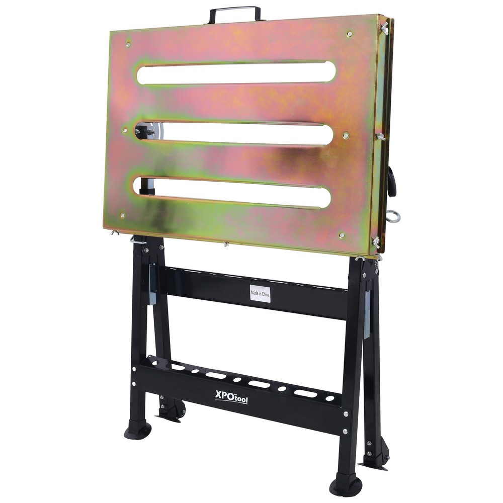 400lbs 30"x20" Steel Welding Workbench Table Folding Work Bench with Three Slot
