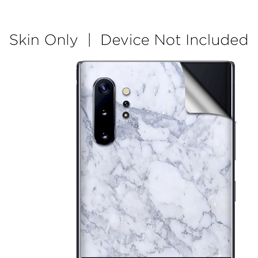 Skins Decal Wrap for Samsung Note 10 Plus Grey White Standard Marble