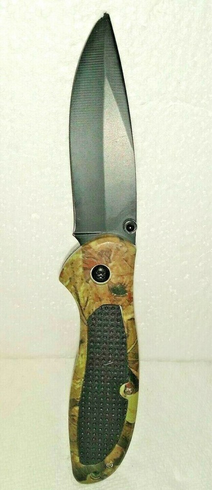 Camo Camping Folding Pocket Knife