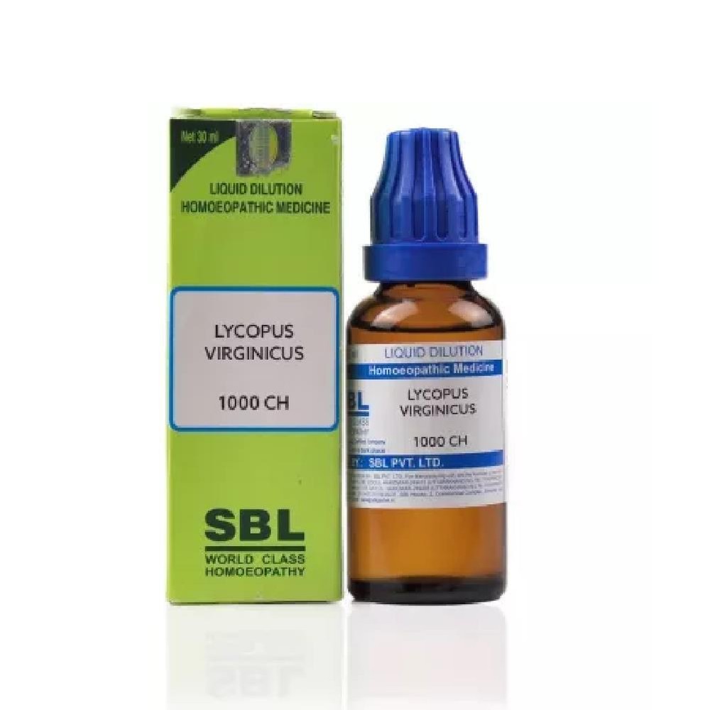 SBL Homeopathic Lycopus Virginicus (30 ML / 100 ML) (Select Potency)