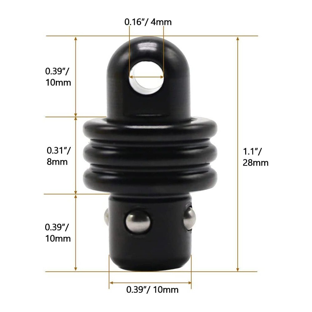 2Pcs QD Quick Detach Adapter Swivel Stud for Sling Mount Multi Function Hardware