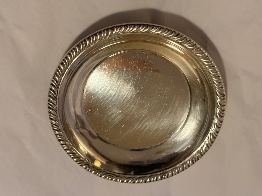 Solid Sterling Silver Vintage Nut Dish 3.25” 10.7 Grams