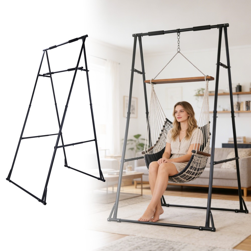 Foldable Free Standing Pull Up Bar Stand Adjustable Pull Up Station for Home Gym