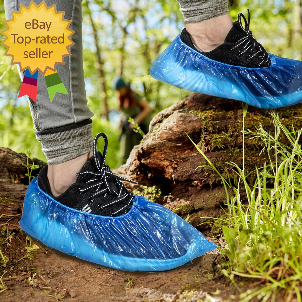 Shoe Covers - Boot Covers Plastic Disposable Waterproof Shoe Covers