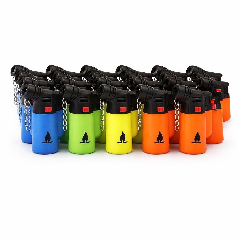 20 Pack Blink Mini Torch Lighters – Refillable Butane Jet Flame Neon Pocket