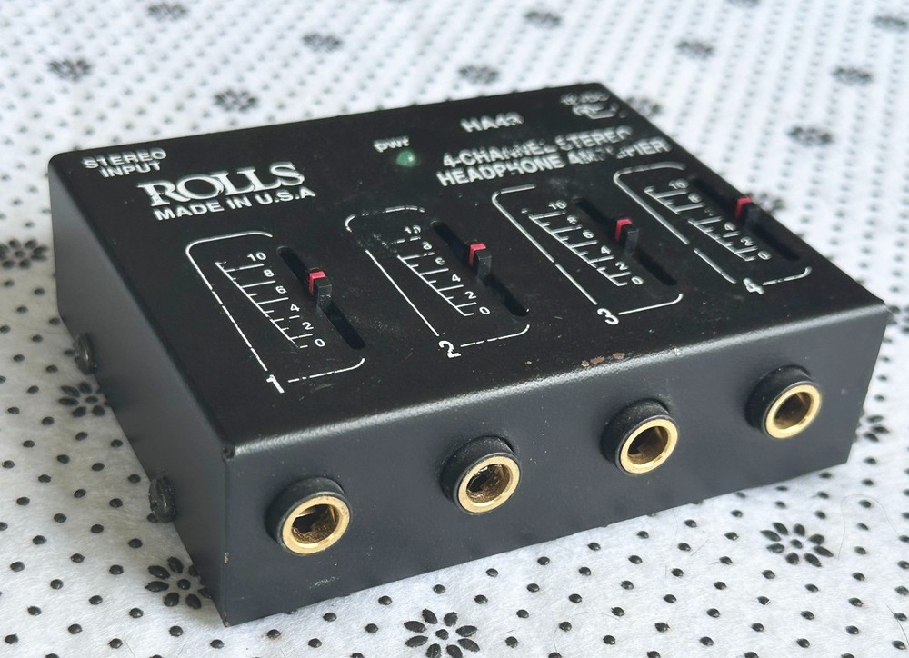 Rolls HA43 Pro 4-Channel Studio Reference Headphone Amplifier -Working Condition