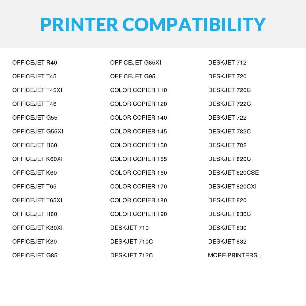 SPEEDYINKS Replacement for HP 45 / 51645A Black Ink Cartridge 6-Pack