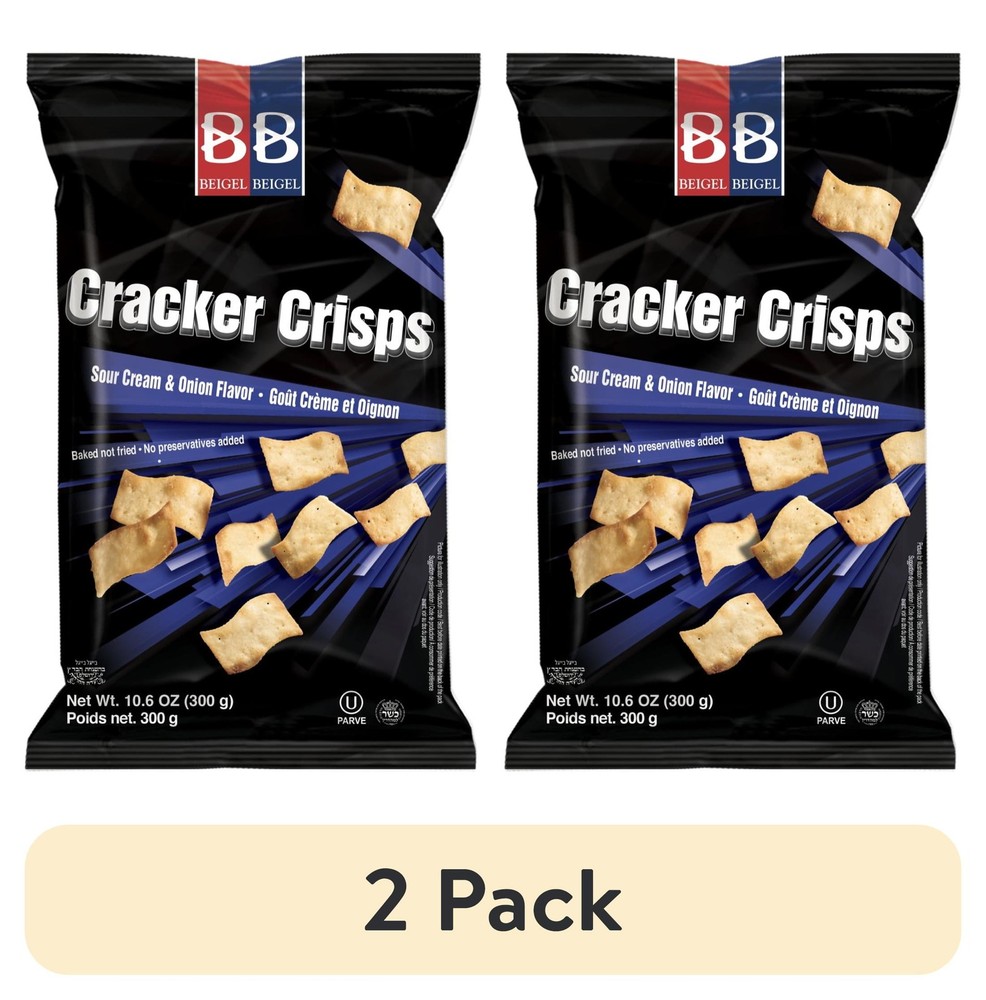 (2 pack Bronner Bros Cracker Crisps 10.6 oz
