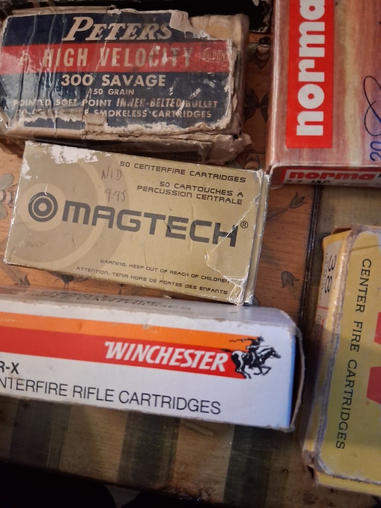 Vintage Empty Ammo Boxes