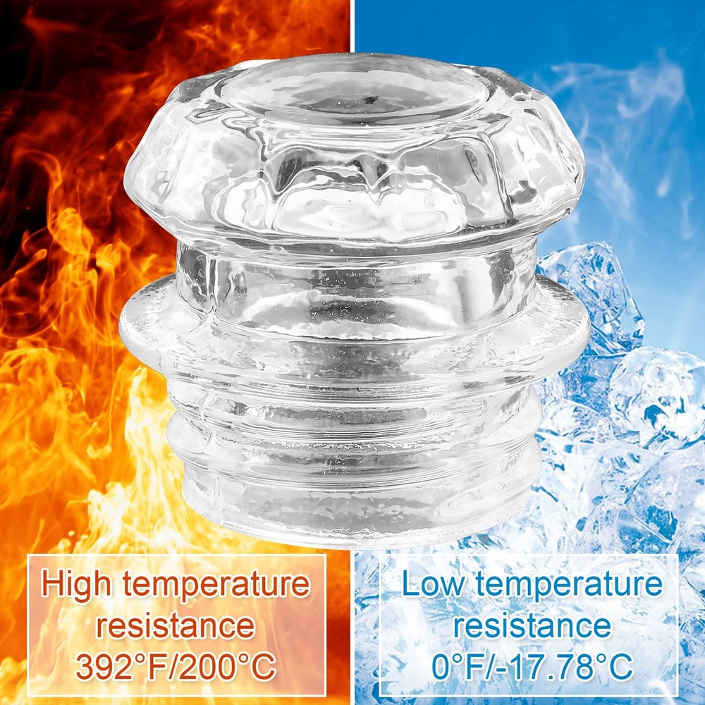 2pcs Percolator Glass Top Replacement, Parts M, Transparent